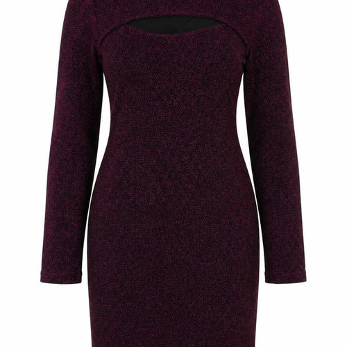 Simply Be Purple Women's Dress Size 12 Long Sleeve