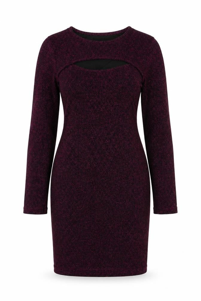 Simply Be Purple Women's Dress Size 12 Long Sleeve