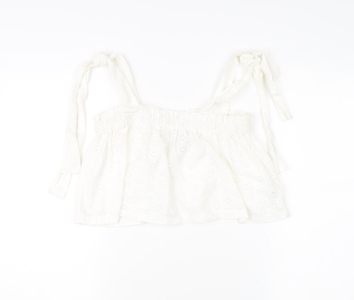 Collusion Women's White Camisole Tank Top Size 10