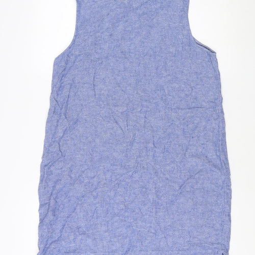 Marks and Spencer Women's Blue Linen Tank Top