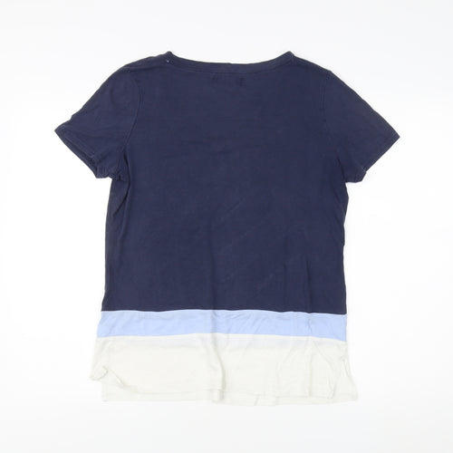 Next Women's Multicoloured T-Shirt, Size 12, V-Neck Casual