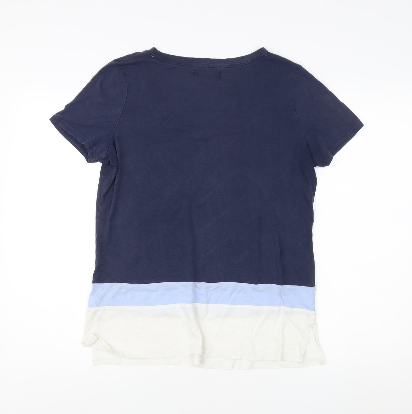 Next Women's Multicoloured T-Shirt, Size 12, V-Neck Casual