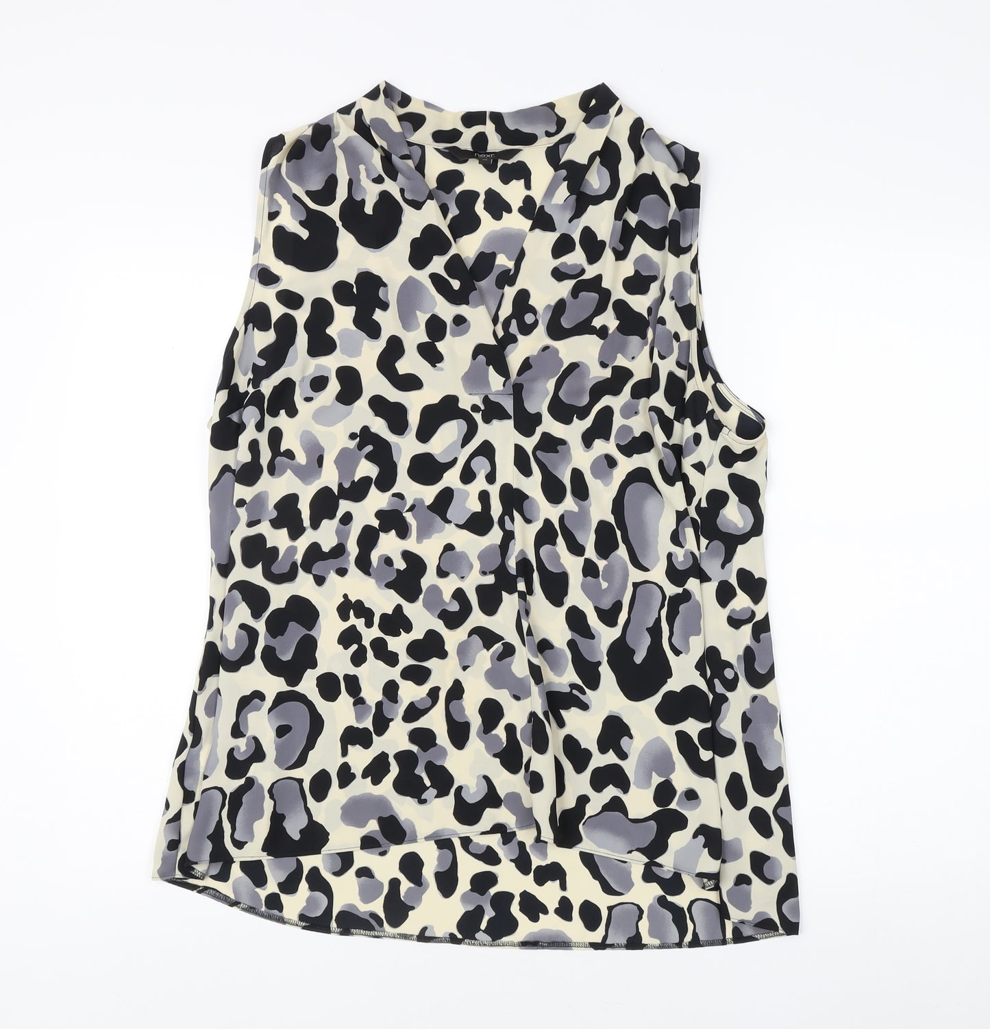 Next Women's Sleeveless V-Neck Animal Print Top