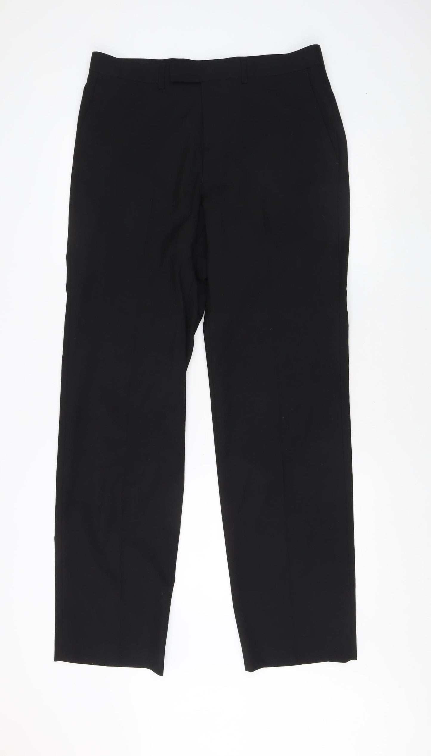 Marks and Spencer Men's Black Formal Trousers Size 34