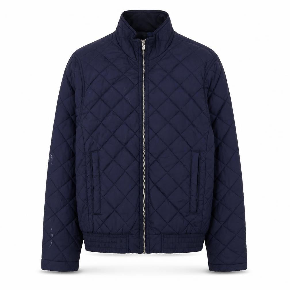 Front view of Marks & Spencer Women's Blue Quilted Jacket S