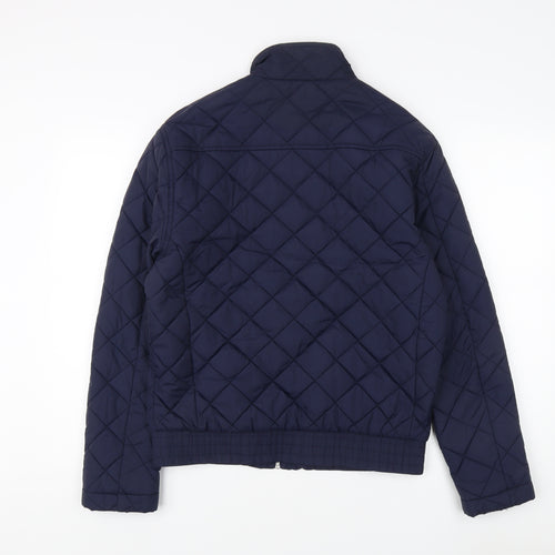 Marks and Spencer Women's Blue Quilted Jacket S