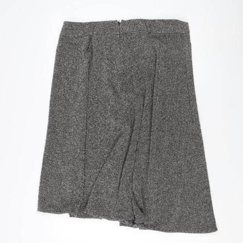 Marks and Spencer A-Line Midi Skirt Grey Women Size 18