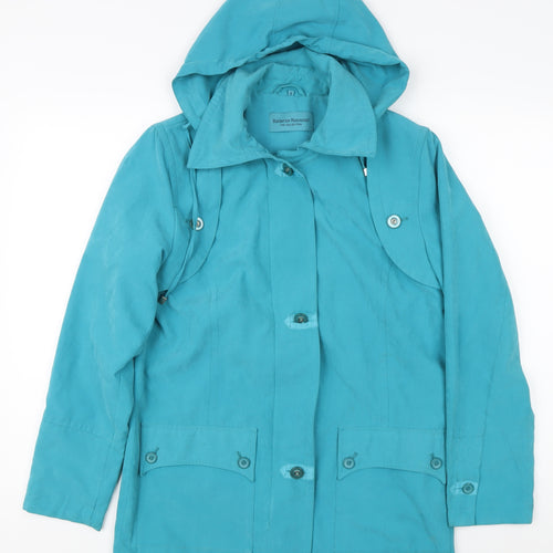 Katherine Hammond Women's Blue Hooded Jacket Size 8