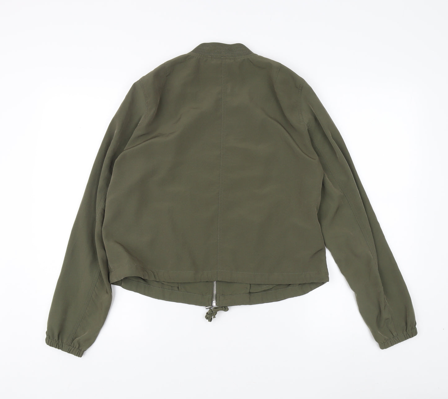 H&M Divided Women’s Green Bomber Jacket, Size 14