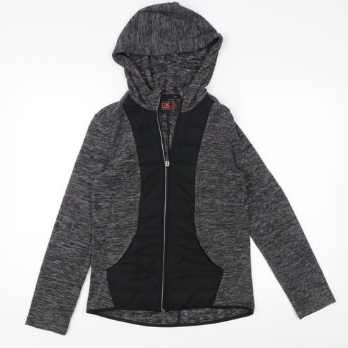 Next Women's Grey Hooded Active Jacket Size 6