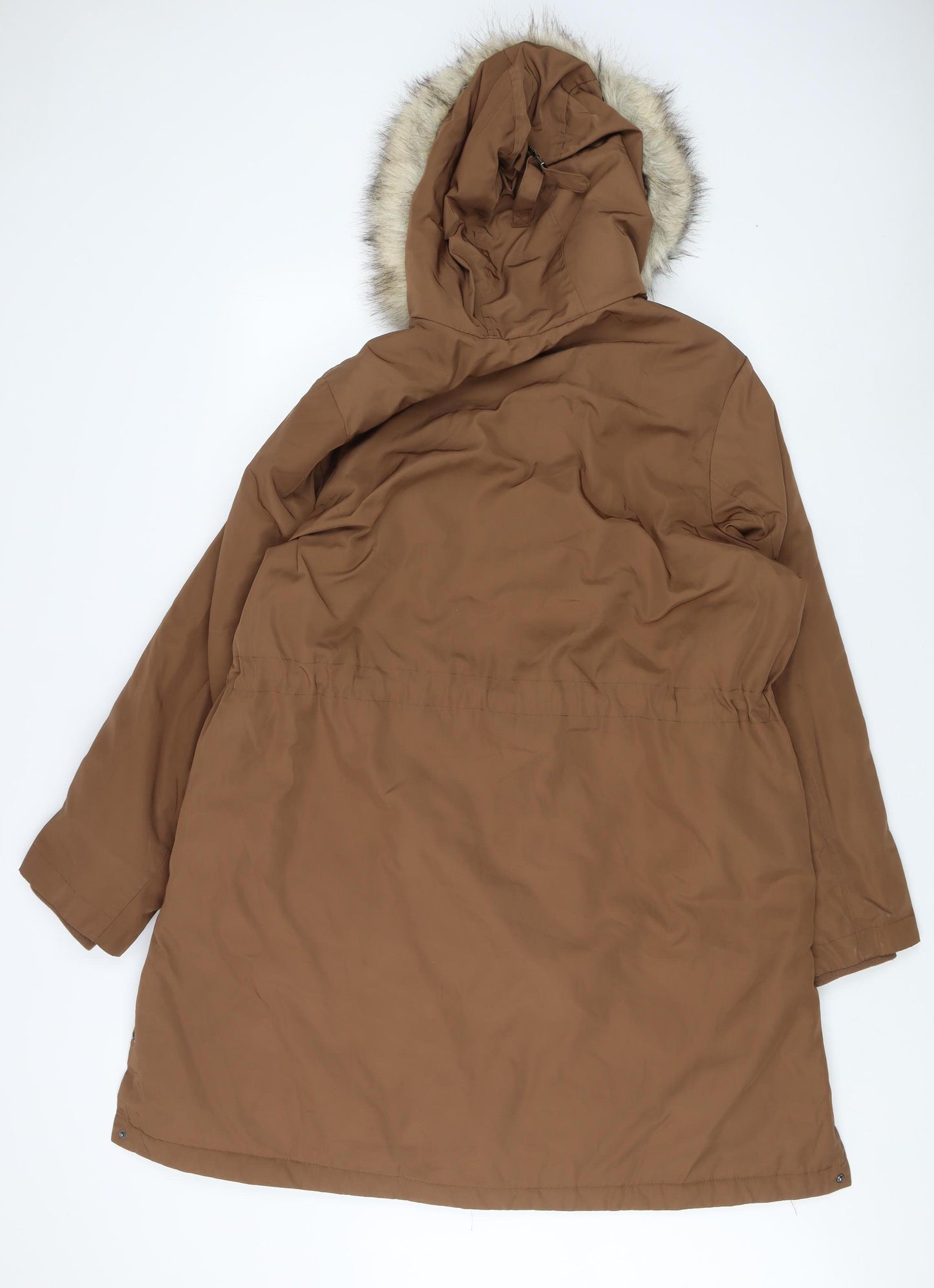 Marks and Spencer Women's Brown Parka Size 20 Winter Coat