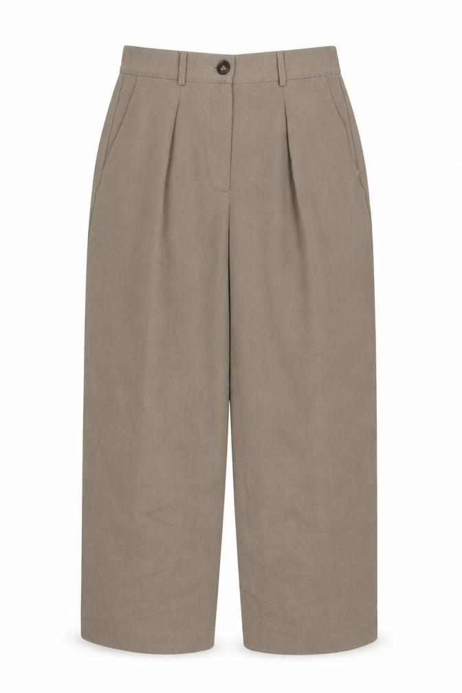 Front view of Marks & Spencer Women's Brown Trousers, size 12