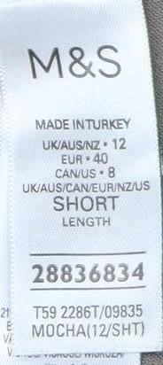 Marks and Spencer Women's Brown Trousers Size 12