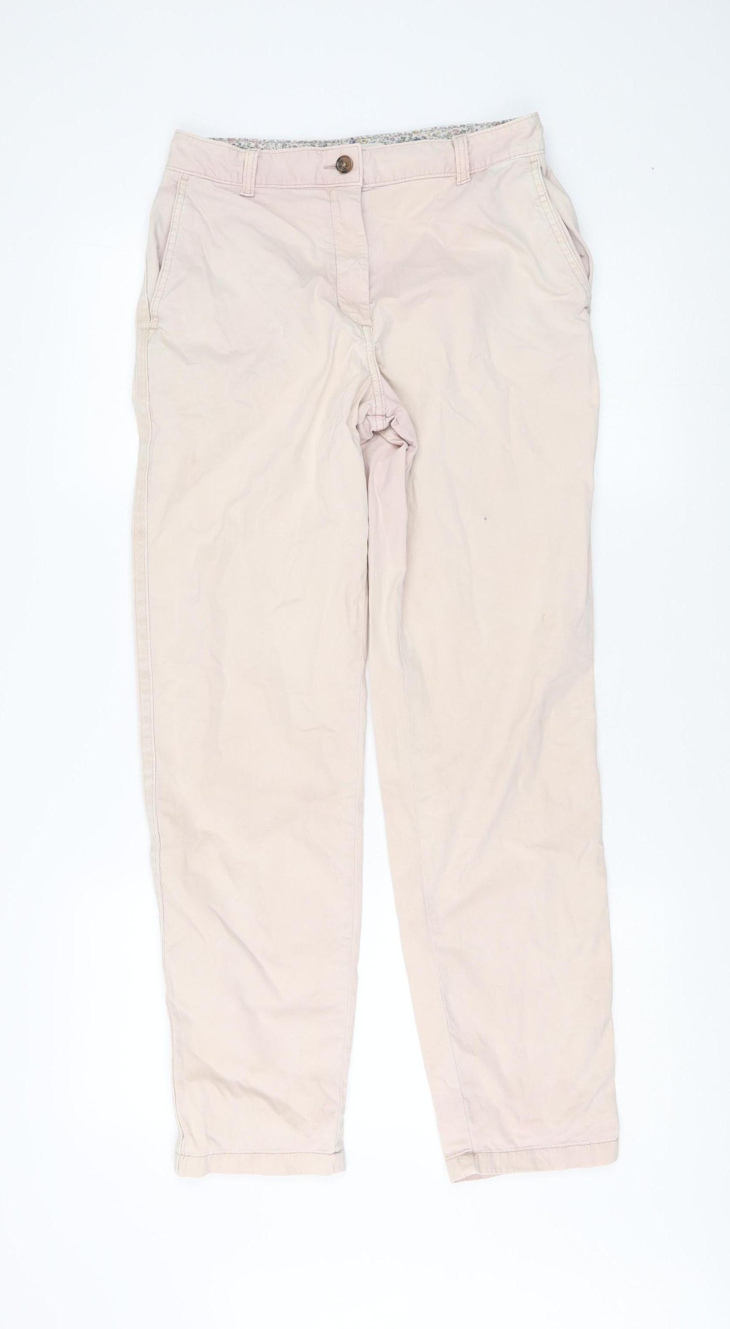 Marks and Spencer Beige Women's Trousers Size 8