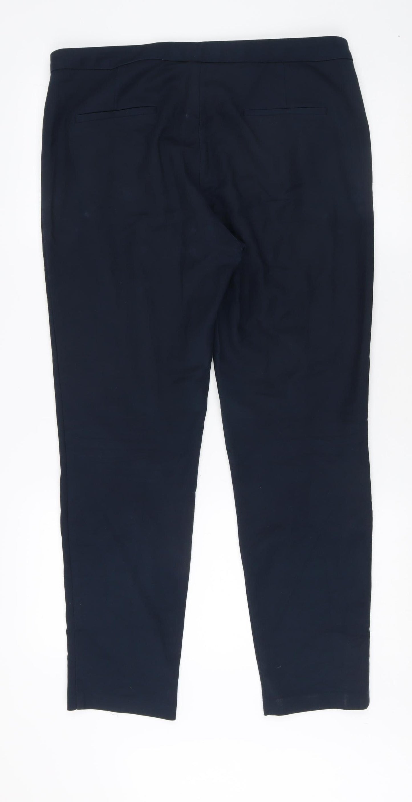 Zara Women’s Blue Skinny Cropped Trousers, Size 12