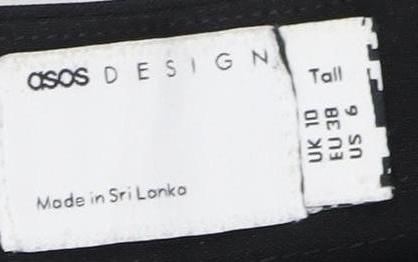 ASOS Design Women's Black Tall Wide-Leg Trousers