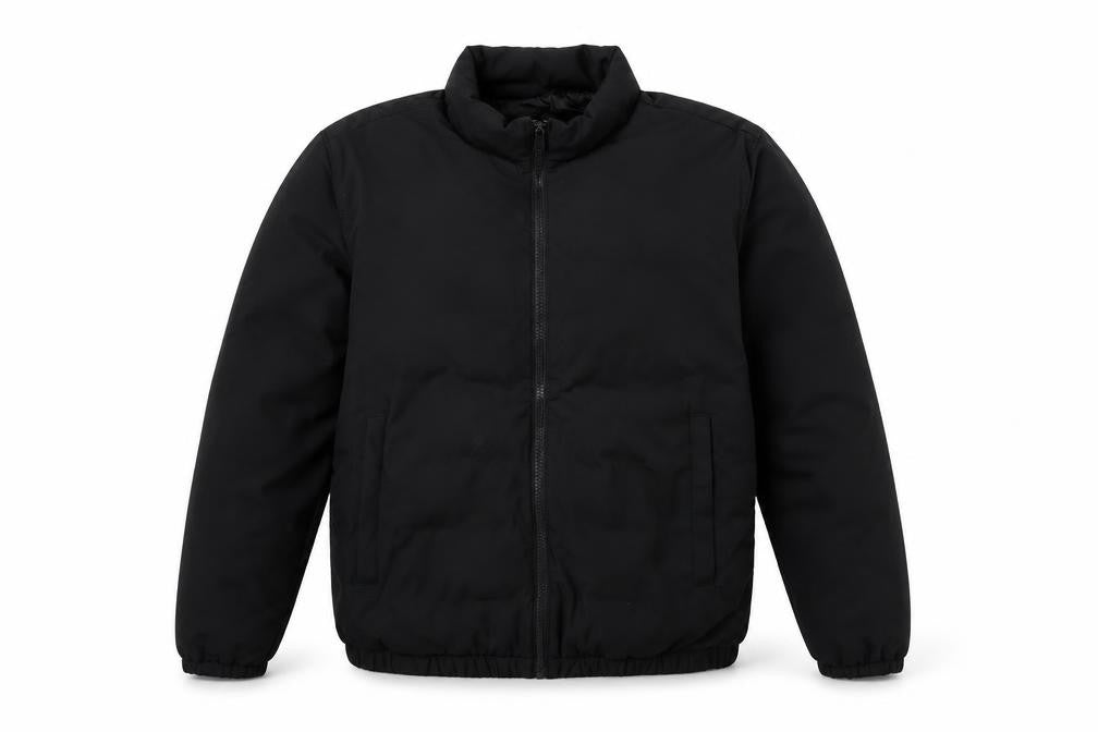 Front view of Zara Women's Black Basic Jacket L Casual