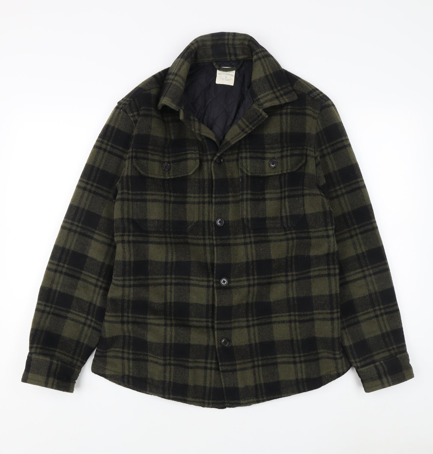 Marks and Spencer Men's Green Plaid Jacket S