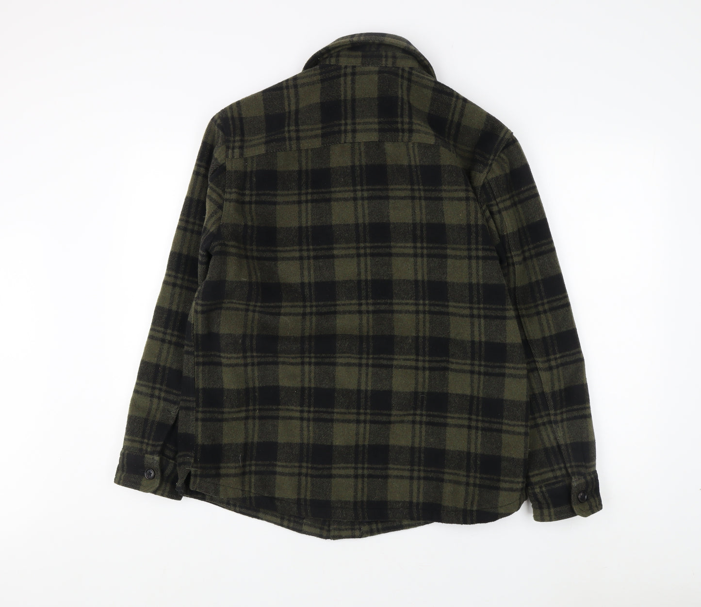 Marks and Spencer Men's Green Plaid Jacket S