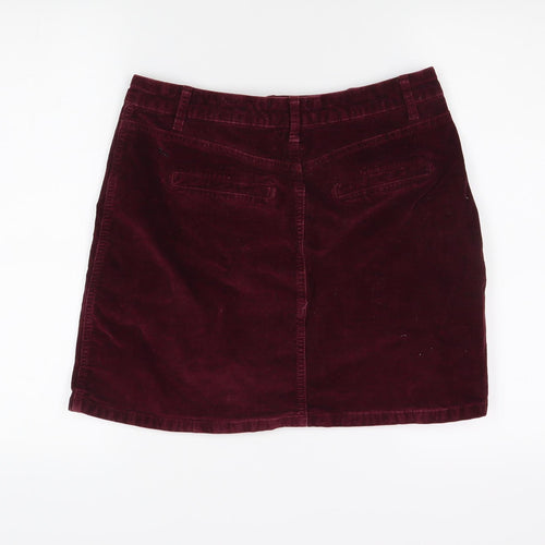 New Look Women's Red Mini Corduroy Skirt Size 12