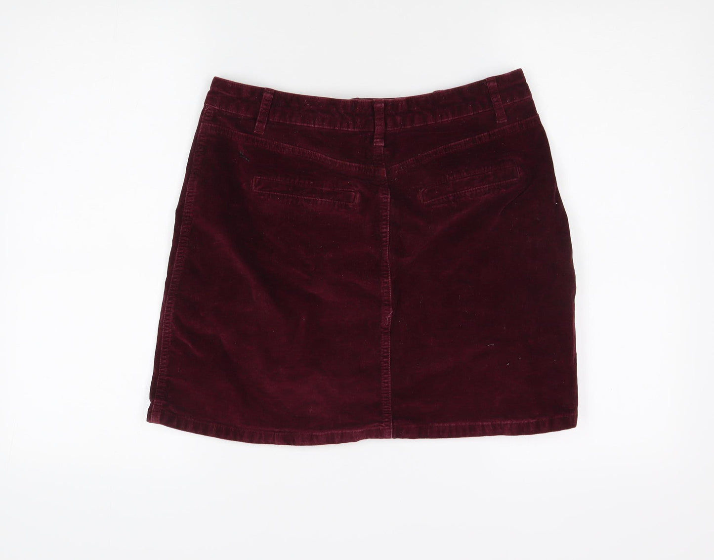 New Look Women's Red Mini Corduroy Skirt Size 12