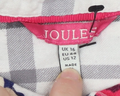 Joules Women’s Multicoloured Floral Button-Up Shirt Size 16