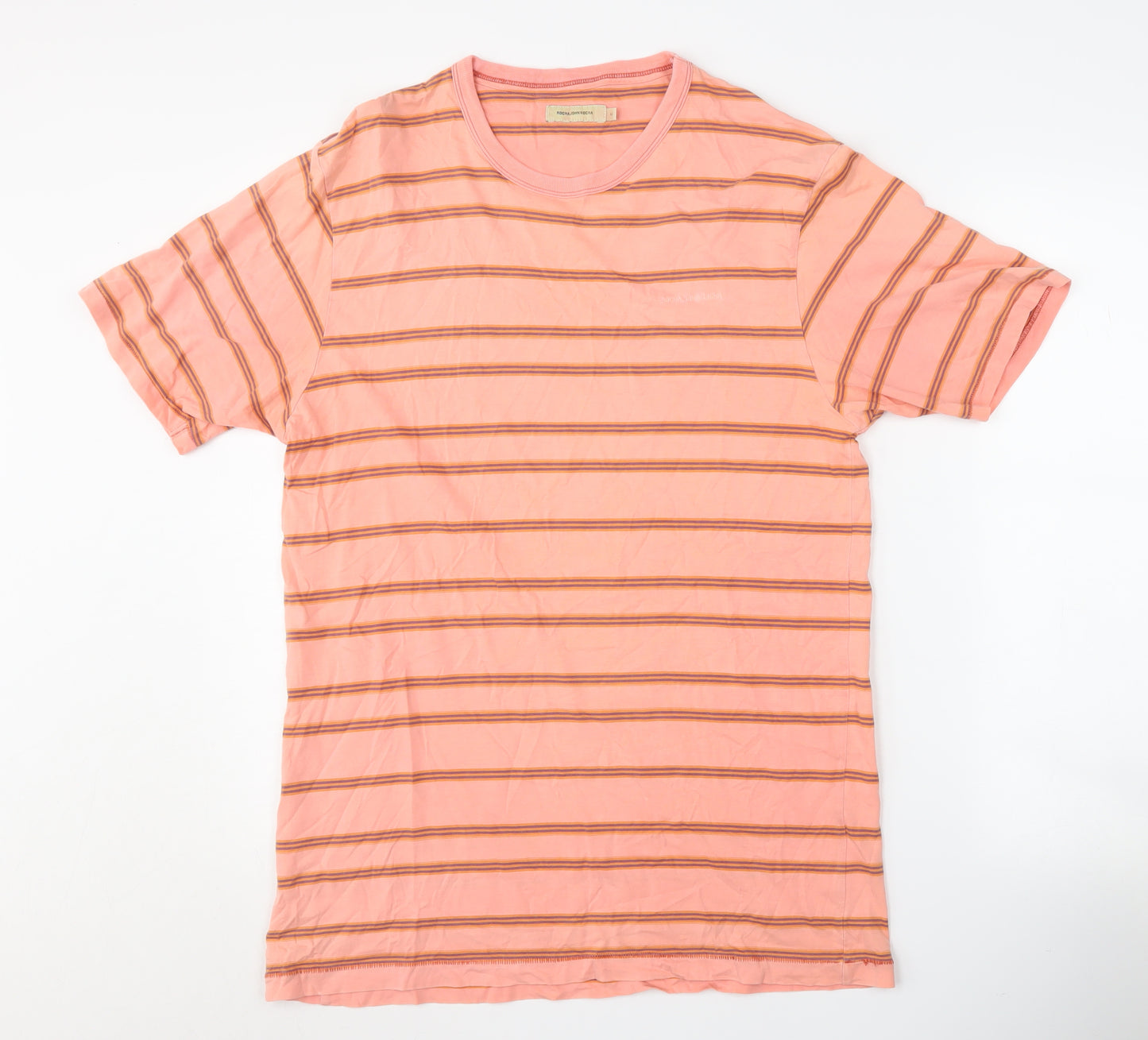 Rocha John Rocha Men's Pink Striped T-Shirt M