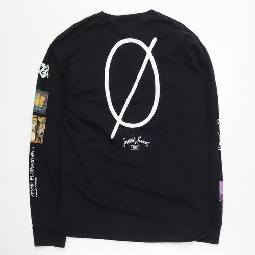 HUF Men's Medium Black Long Sleeve Band T-Shirt