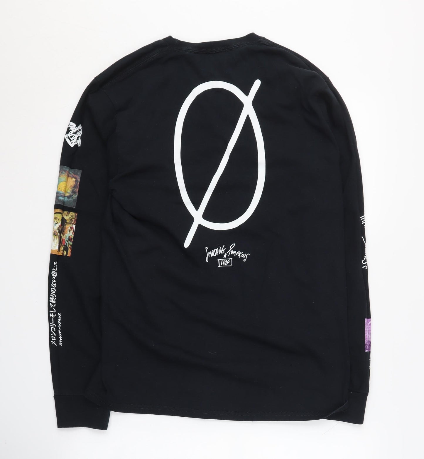 HUF Men's Medium Black Long Sleeve Band T-Shirt