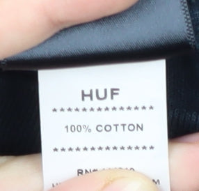 HUF Men's Medium Black Long Sleeve Band T-Shirt