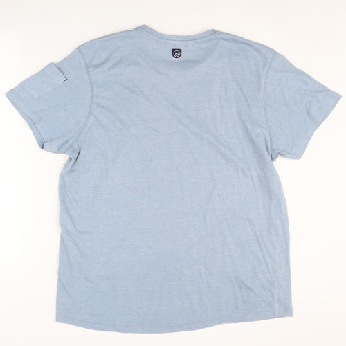 Duck and Cover Men's Blue XL Crew Neck T-Shirt