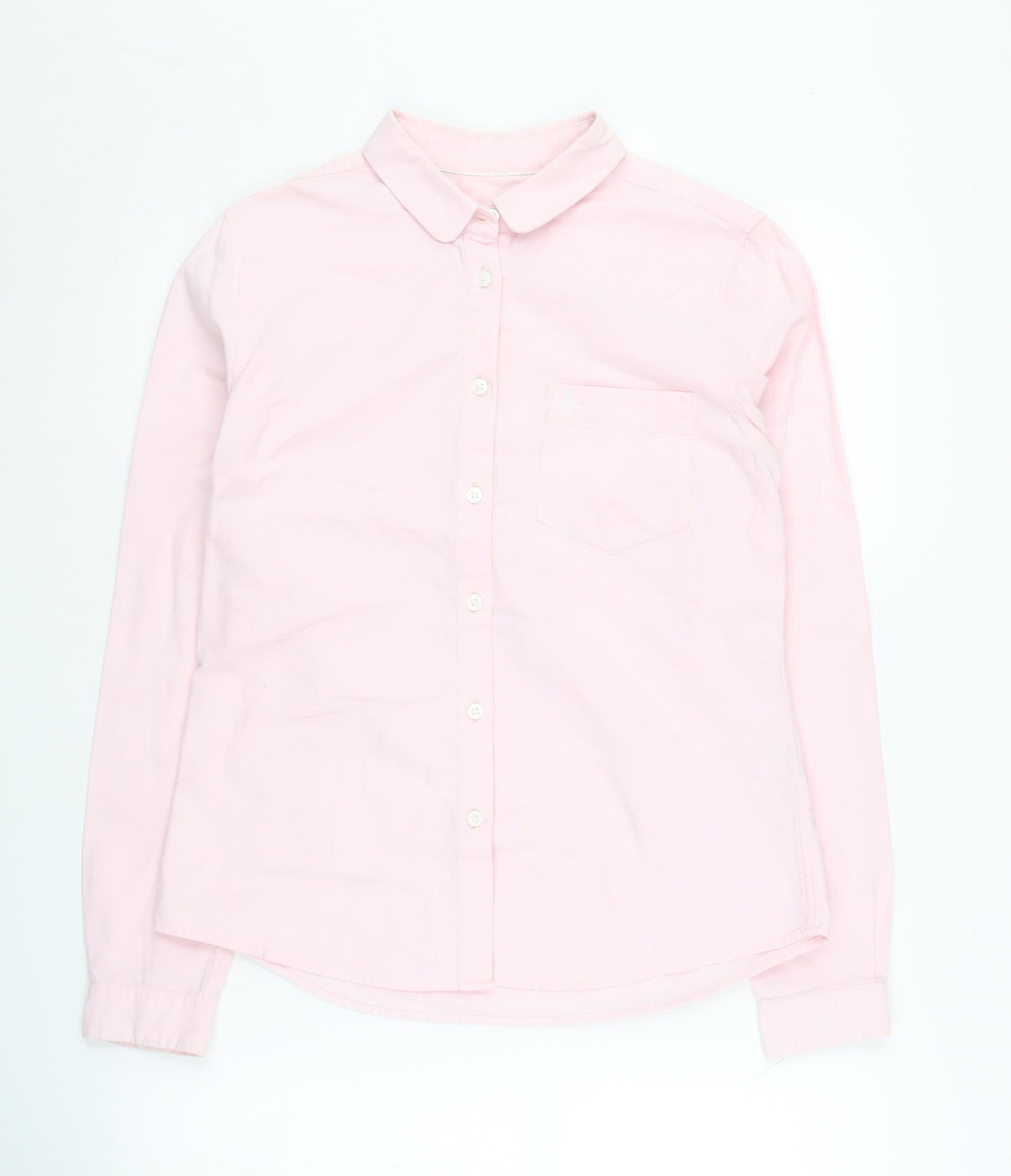 Jack Wills Women's Pink Button-Up Shirt UK 10