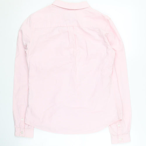 Jack Wills Women's Pink Button-Up Shirt UK 10