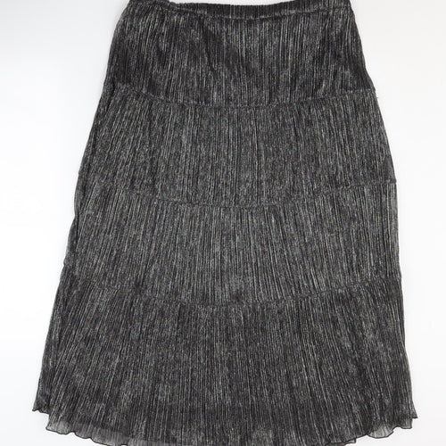 Hush Women's Black Pleated Skirt Size 14