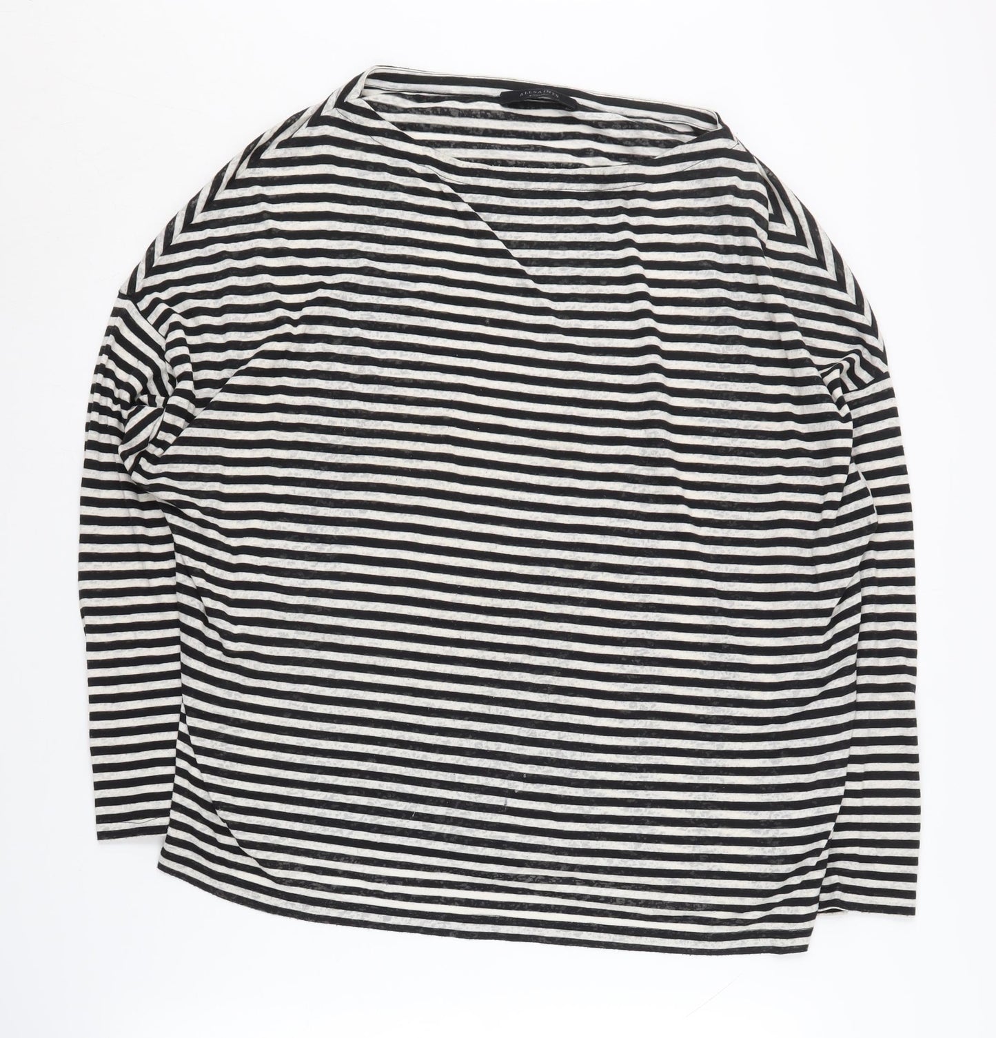 AllSaints Women's XS Striped Pullover Jumper