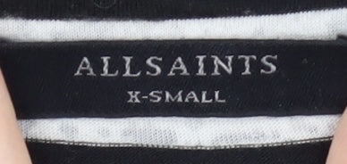 AllSaints Women's XS Striped Pullover Jumper