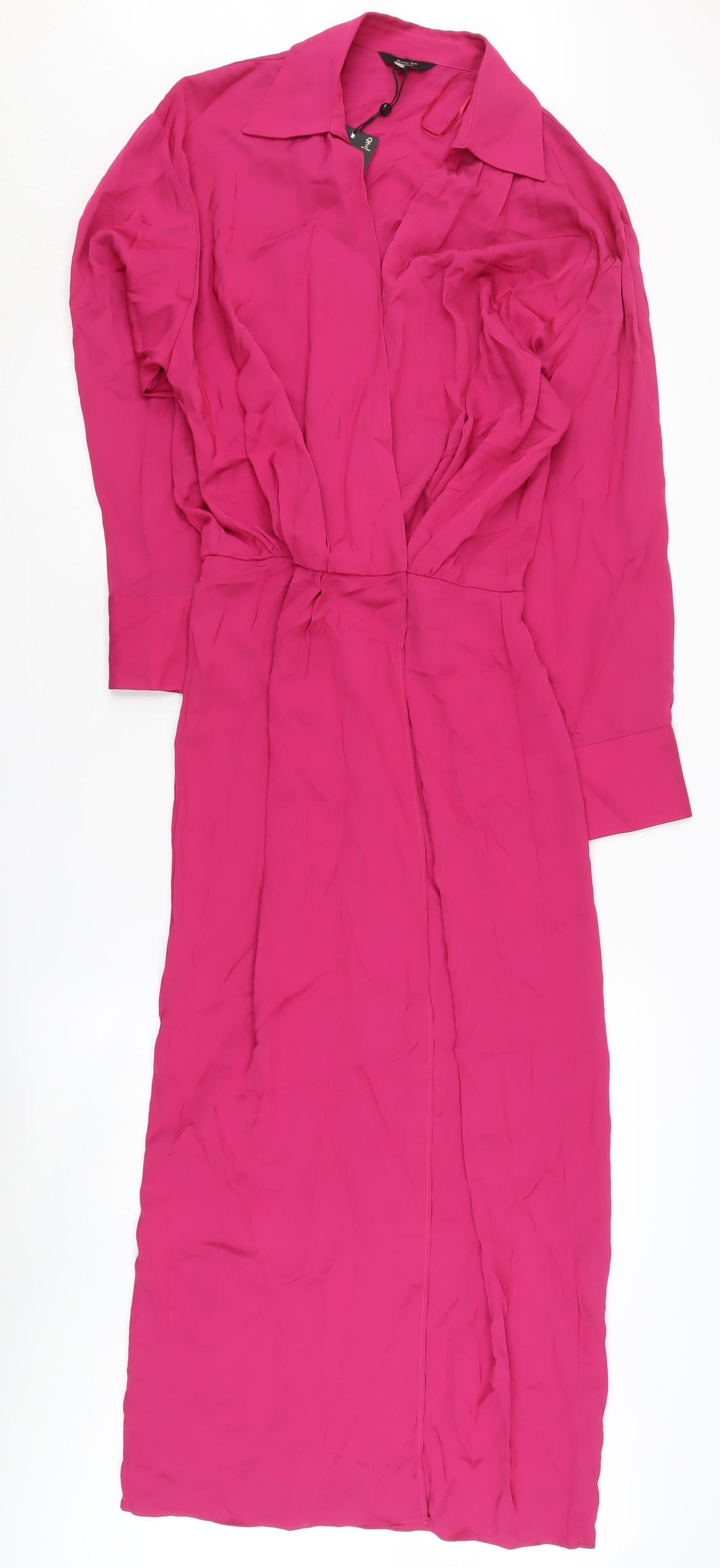 Massimo Dutti Women's Pink Shirt Dress XS