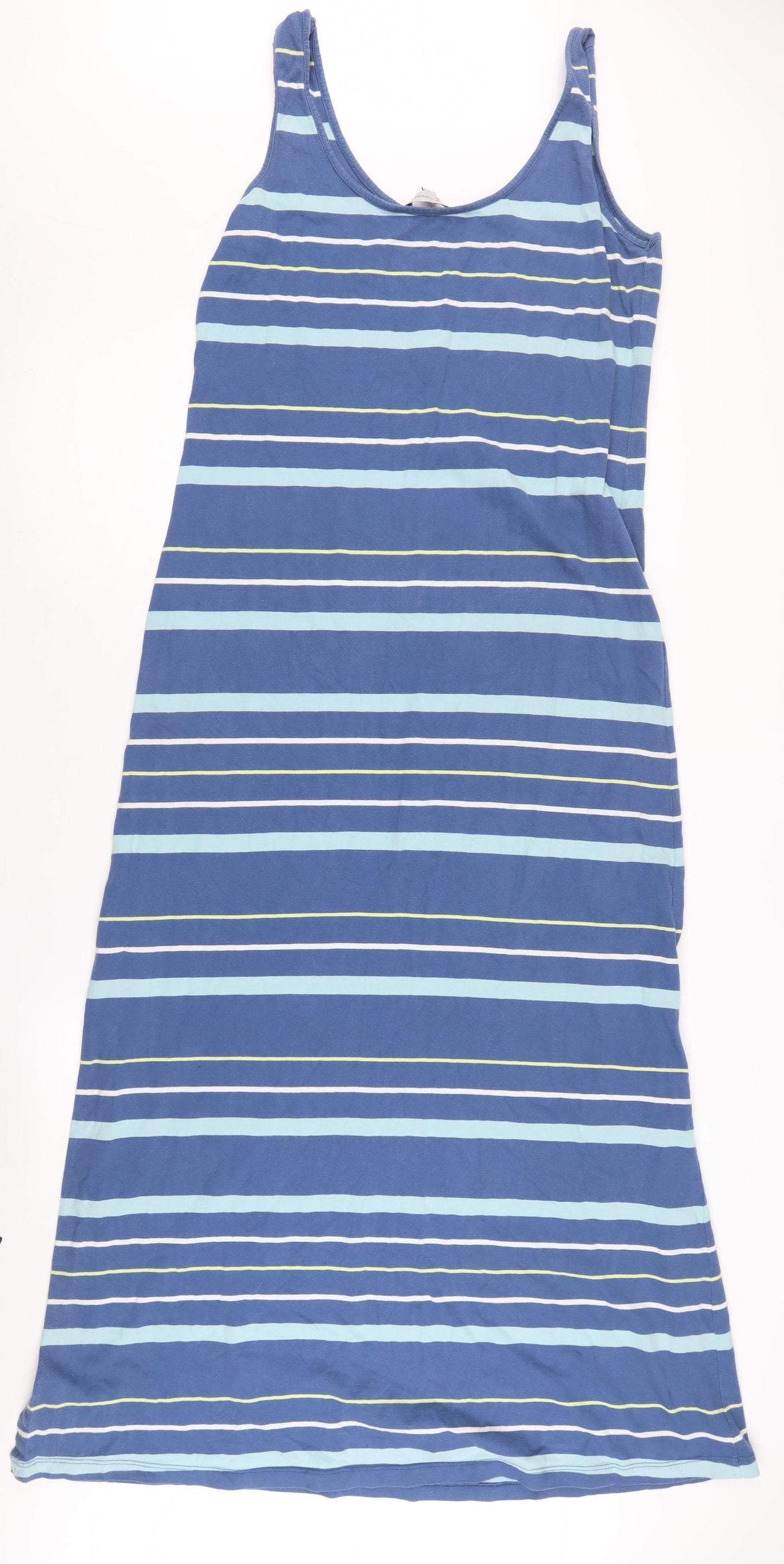 Crew Clothing Co. Women's Blue Striped Tank Dress Size 12