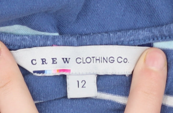 Crew Clothing Co. Women's Blue Striped Tank Dress Size 12