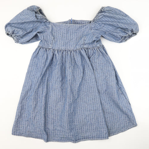 Levi's Women's Blue Puff Sleeve Dress Size S
