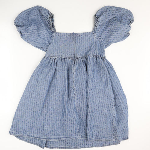 Levi's Women's Blue Puff Sleeve Dress Size S