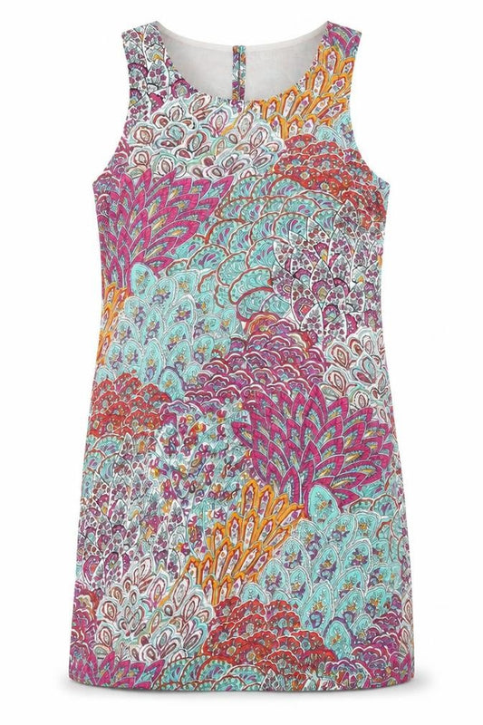 Front view of Lakeland Women's Multicoloured Paisley Dress, size 12