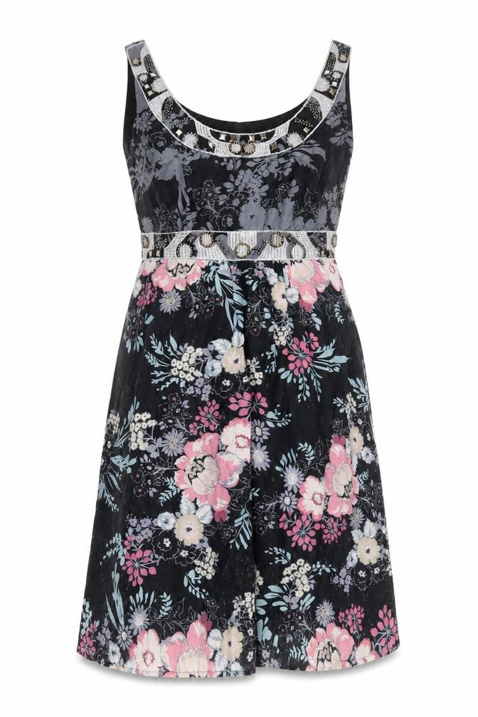 Oasis Women's Floral Fit & Flare Dress - Size 12