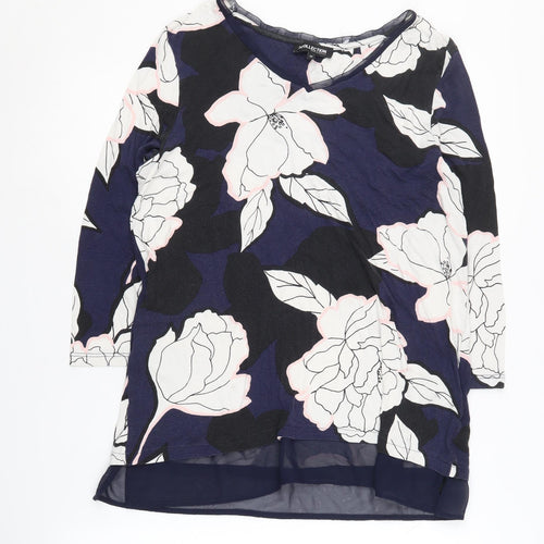 Debenhams Women's Multicoloured Floral Tunic Blouse Size 14