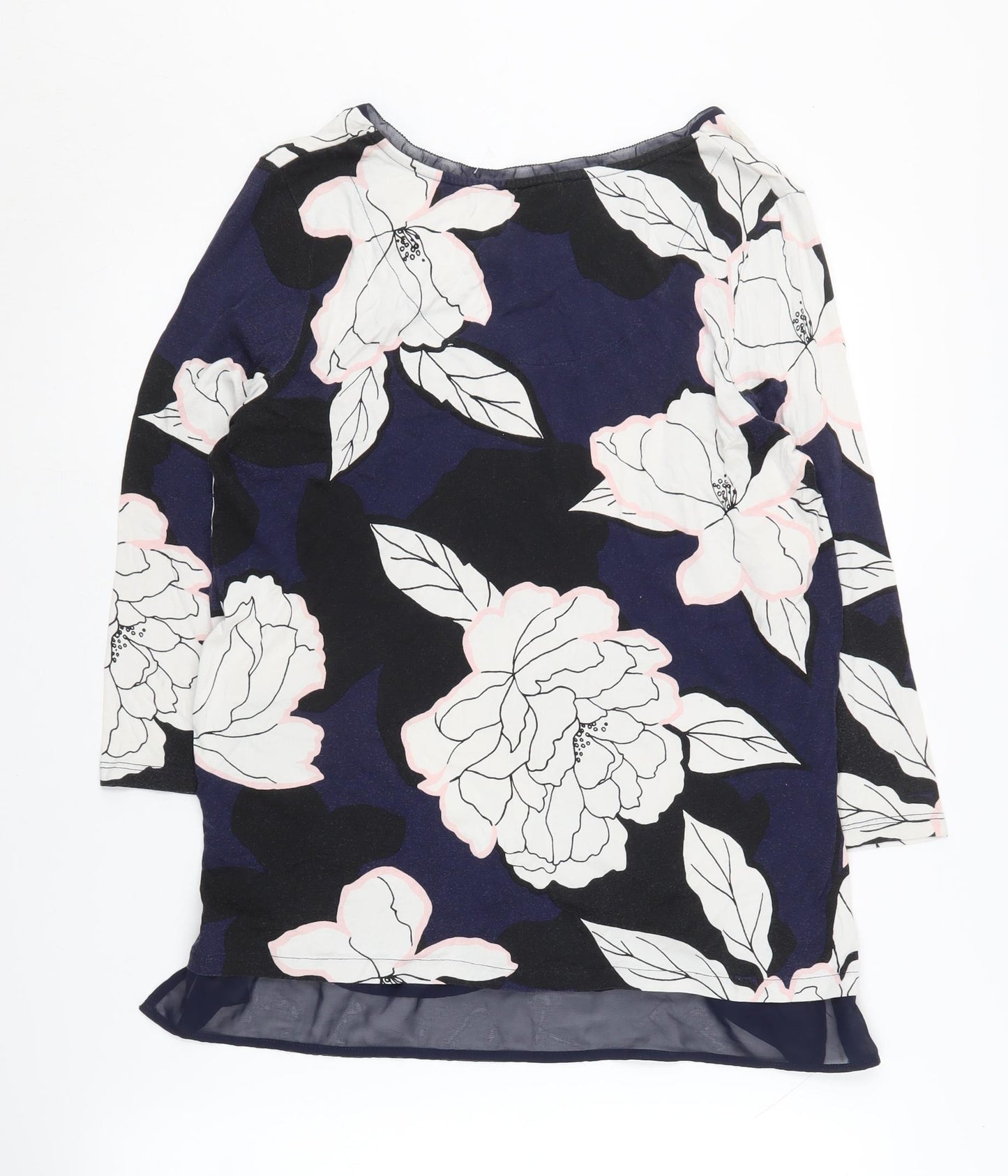 Debenhams Women's Multicoloured Floral Tunic Blouse Size 14