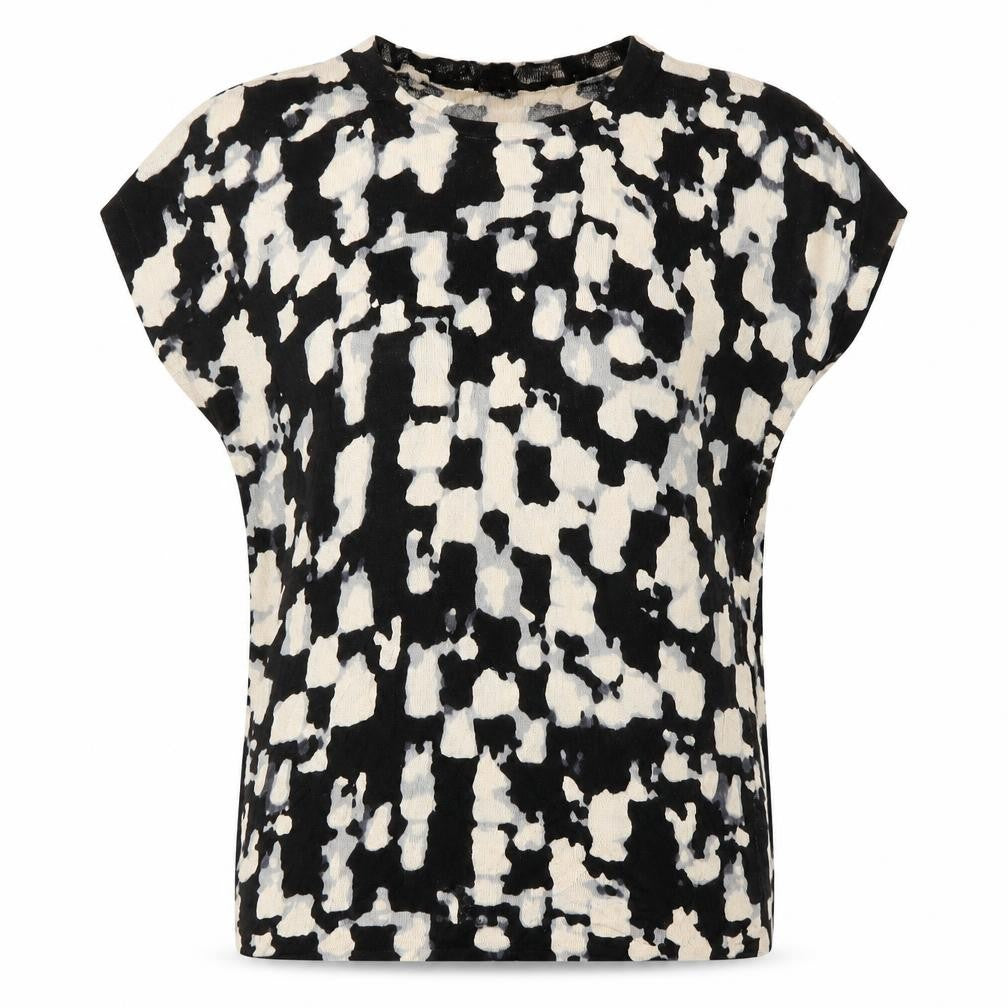 Front view of Planet Women's Black XL Jumper - Animal Print