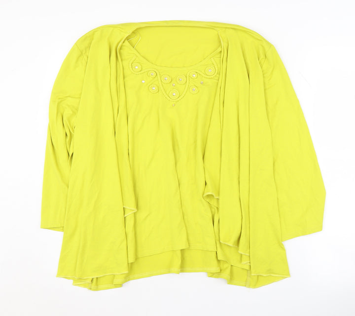 Jenny Loyd Women's Size 22 Yellow Outfit Long Sleeve