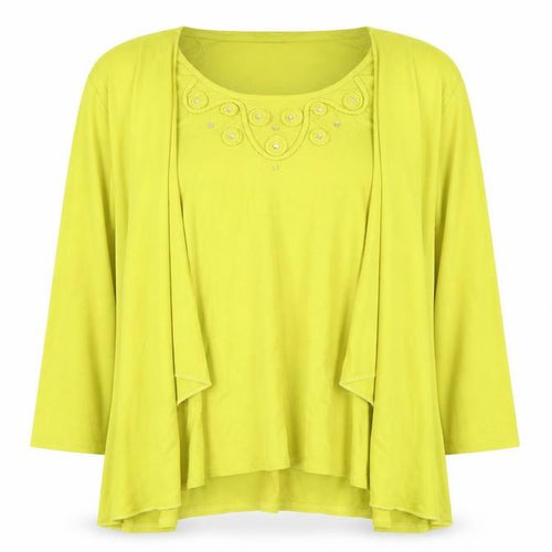 Jenny Loyd Women's Size 22 Yellow Outfit Long Sleeve