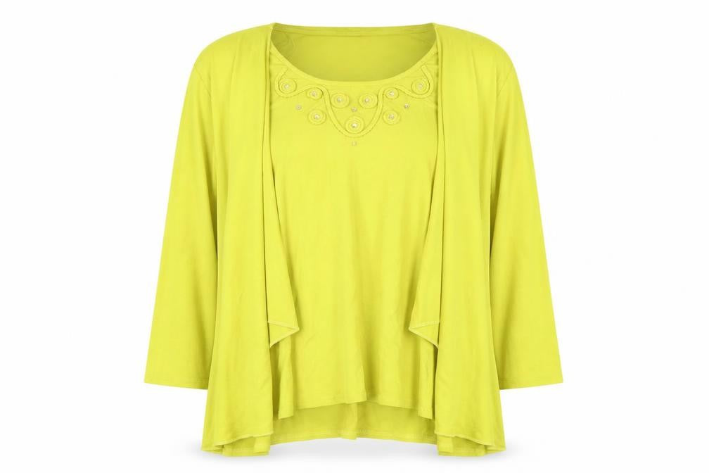 Jenny Loyd Women's Size 22 Yellow Outfit Long Sleeve
