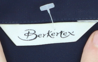 Berkerttex Women's Navy Button-Up Shirt Size 18